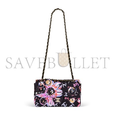 CHANEL CAMELLIA FLAP SHOULDER BAG (25*14*6cm)